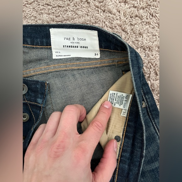 Rag & bone Fit 0, super skinny Westham jeans size 31, excellent, worn once. - Picture 3 of 3